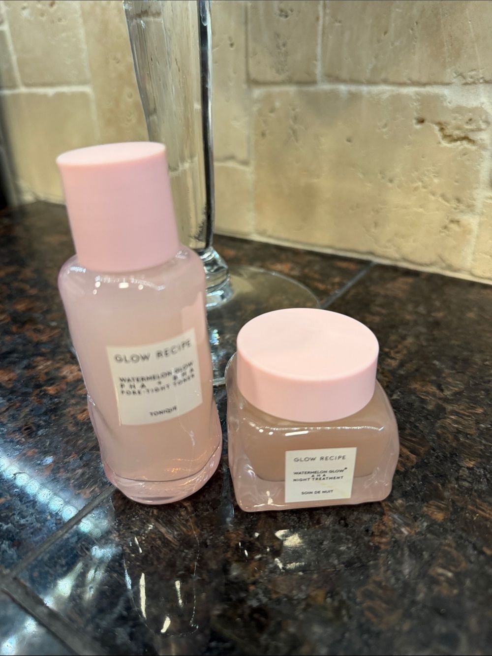 Glow recipe Duo - watermelon glow aha night treatment & Pore Night Toner